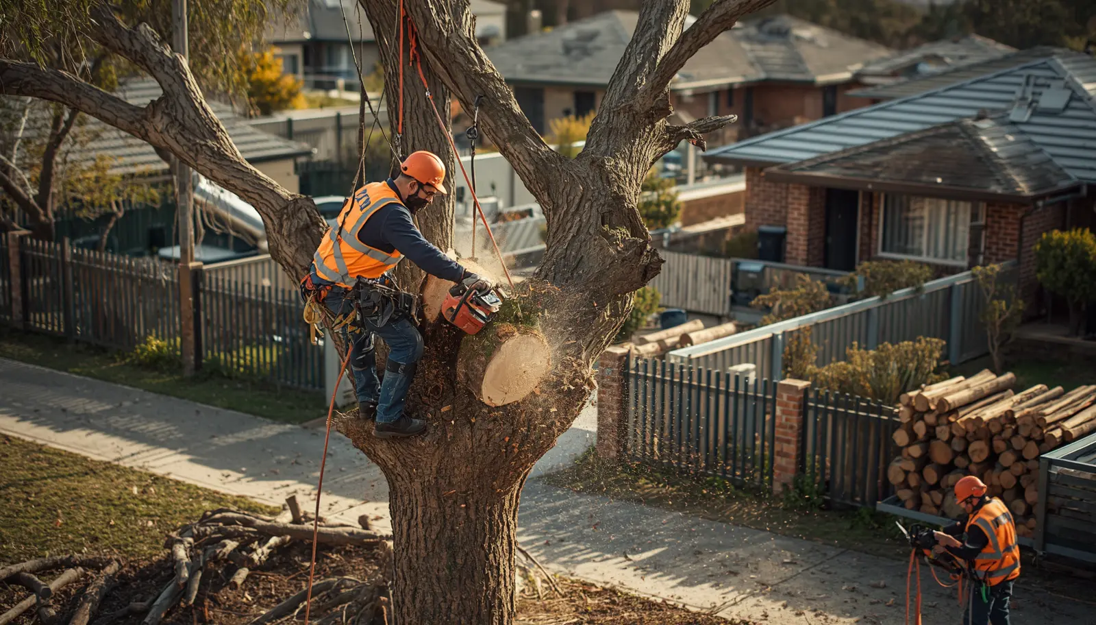 cost to remove large tree Canberra professional removal example