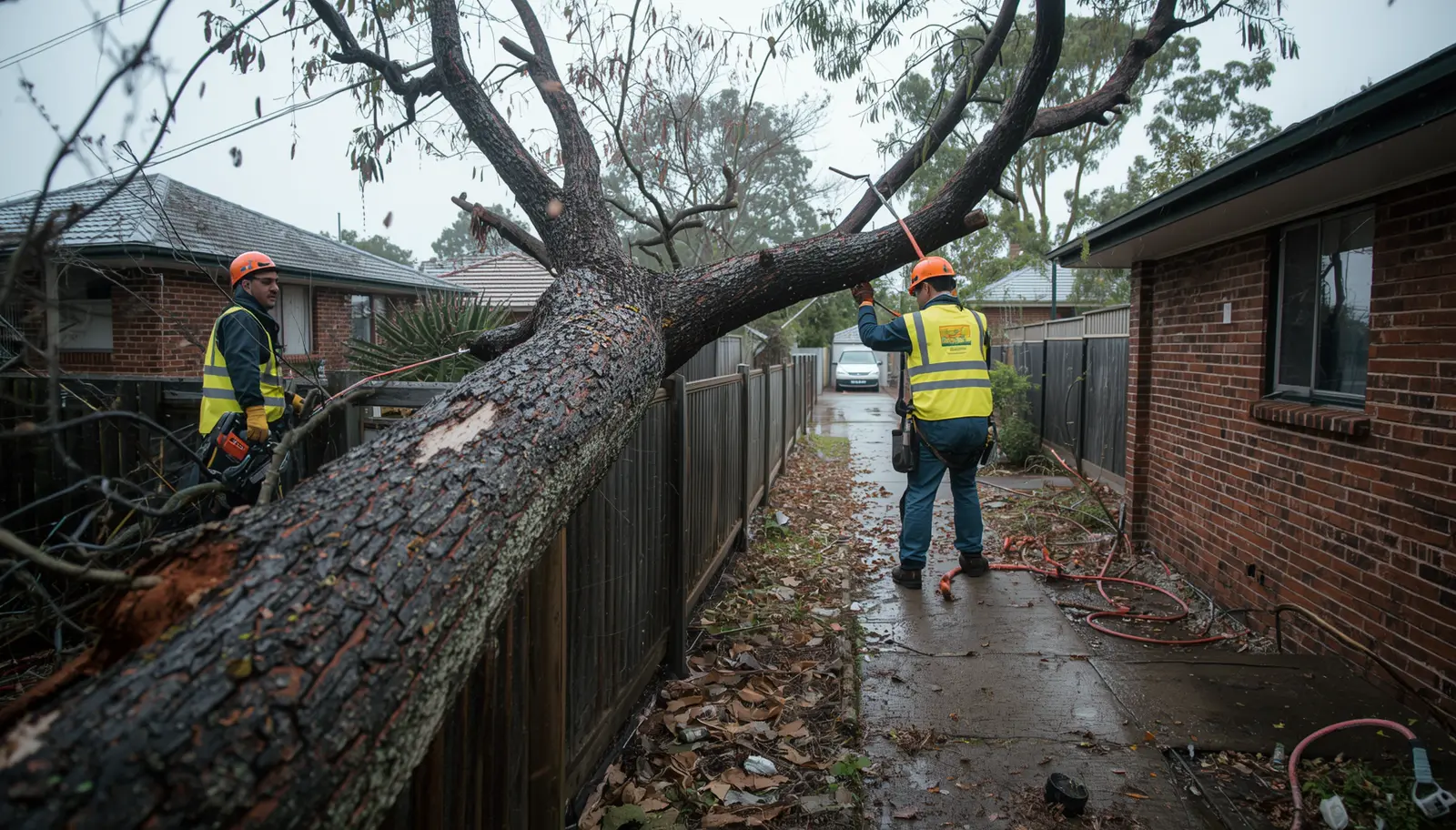 Emergency tree removal Canberra storm damage example