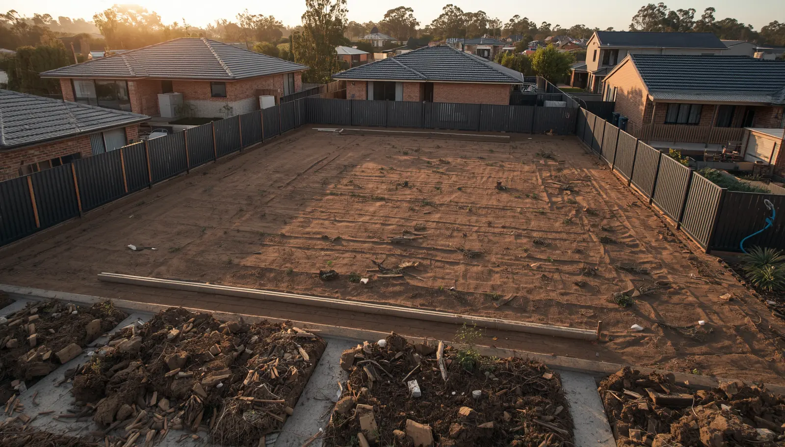land clearing cost Canberra site preparation example
